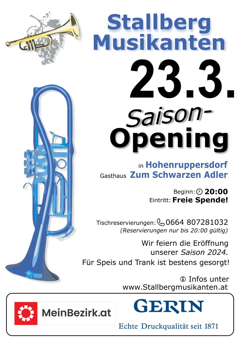 Stallberg Musikanten Opening 2024 Flyer